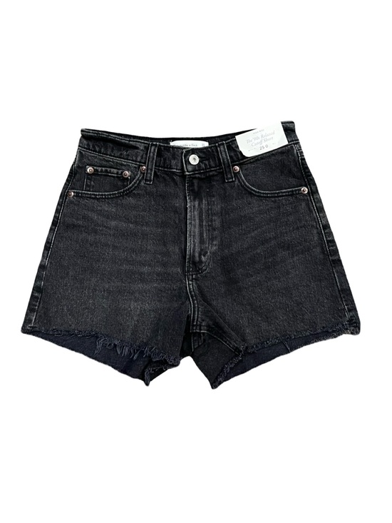 Abercrombie & Fitch Pants - NWT Abercrombie & Fitch 90s Relaxed Cutoff Black black denim jean shorts size 25